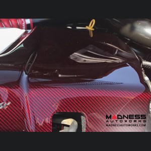 Alfa Romeo 4C Carbon Fiber Engine Cover - Red Candy